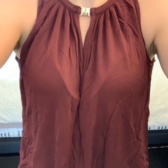 H&M / Burgundy Dress Top - Sleeveless - Picture 5 of 10